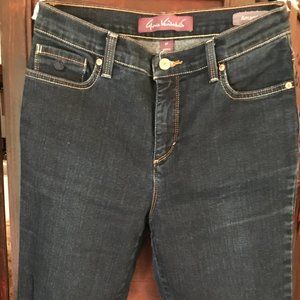Gloria Vanderbilt Amanda Jeans Size 8 Petite Women’s Faded Dark Wash Denim